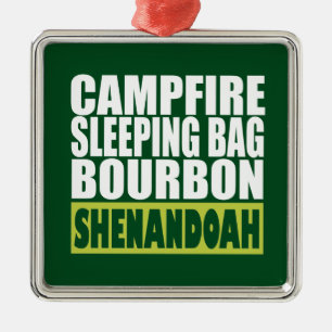 Ornamento De Metal Campfire Sleing Bag Bourbon Shenandoah