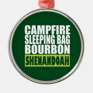 Ornamento De Metal Campfire Sleing Bag Bourbon Shenandoah