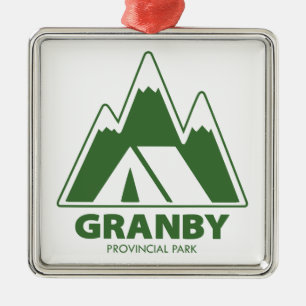 Ornamento De Metal Camping nas Montanhas do Parque Provincial Granby