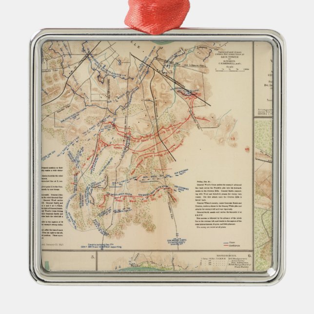 Ornamento De Metal Campos de batalha Nashville, Tenn (Frente)