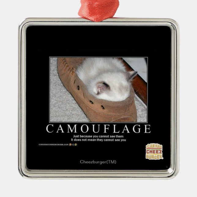 Ornamento De Metal Camuflagem (Frente)