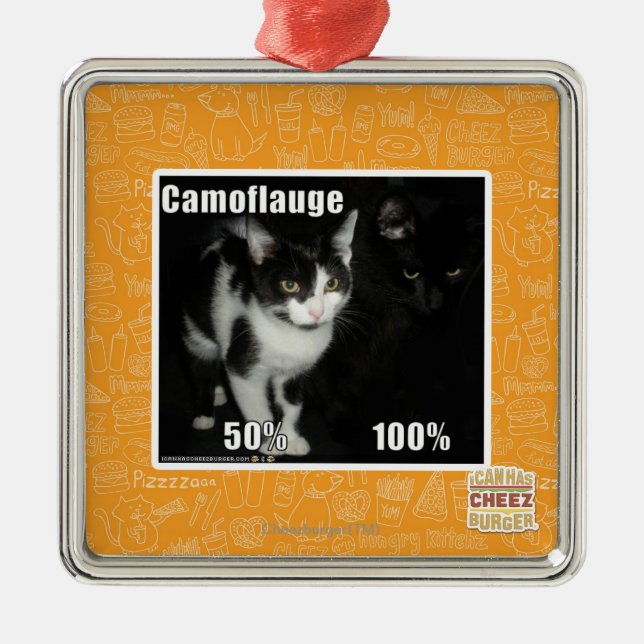 Ornamento De Metal Camuflagem (Frente)