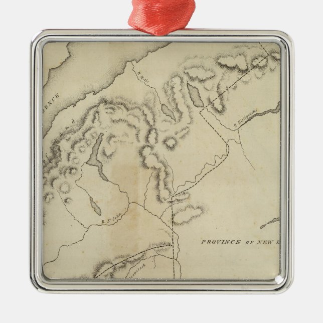 Ornamento De Metal Canadá superior e mais baixo (Frente)