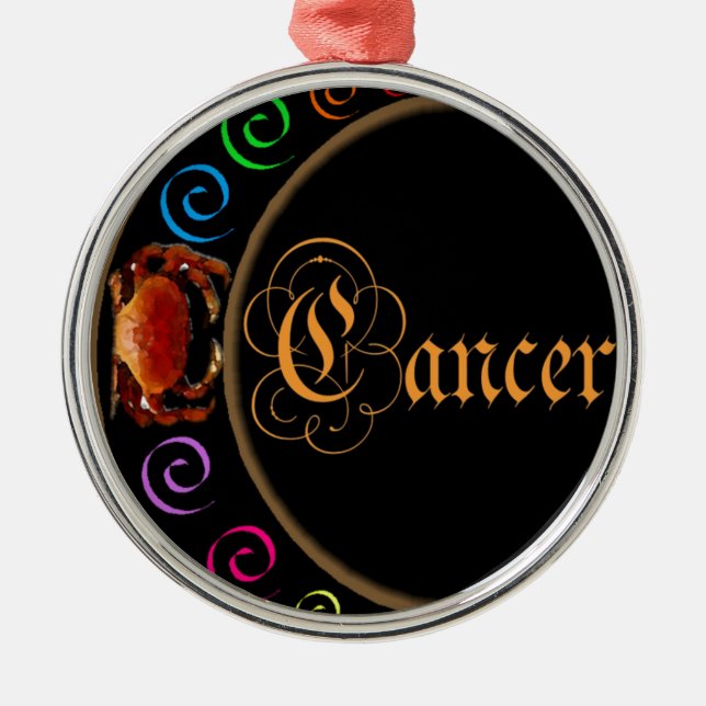 Ornamento De Metal Cancer (Frente)