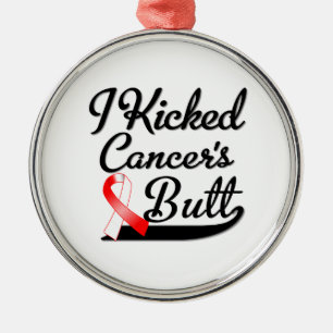 Ornamento De Metal Cancer oral eu retrocedi o bumbum
