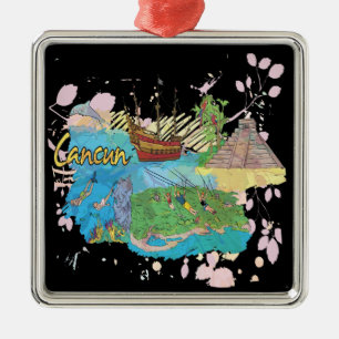 Ornamento De Metal Cancun