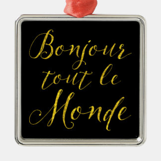Ornamento De Metal Candonga Le Monde de Bonjour - olá! todos!
