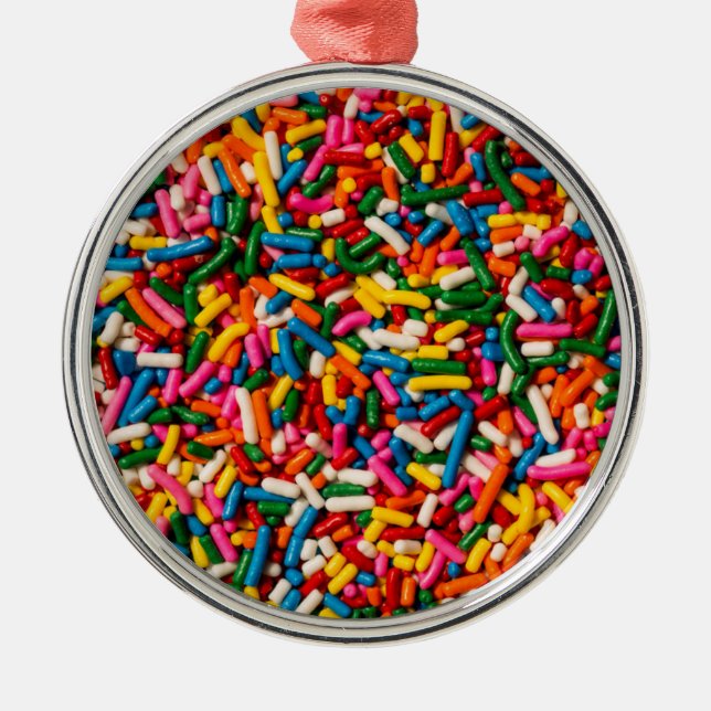 Ornamento De Metal Candy Sprinkles (Frente)