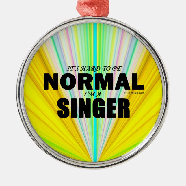 Ornamento De Metal Cantor normal (Frente)