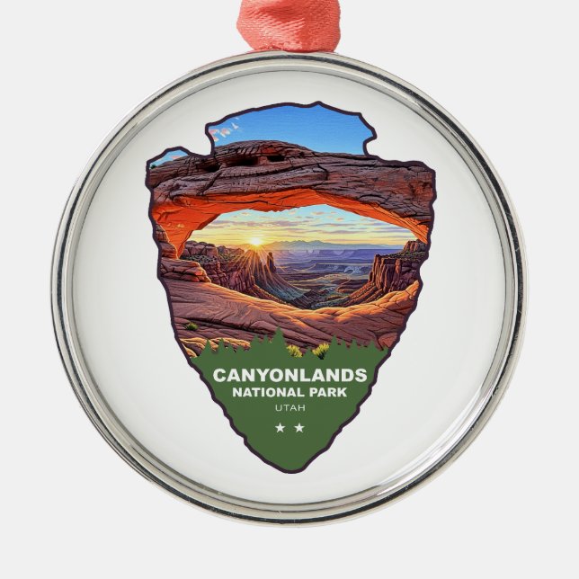 Ornamento De Metal Canyonlands National Park Mesa Arch Arrowhead (Frente)