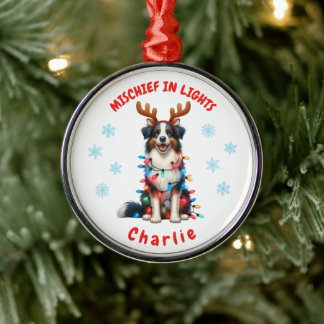 Ornamento De Metal Cão-de-Neve Coca-Cola-de-Neve