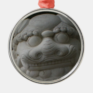Ornamento De Metal Cão Foo Chinês