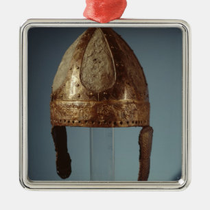 Ornamento De Metal Capacete europeu do combate da guerra, c.500