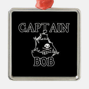 Ornamento De Metal Capitão Bob (navio pirata)