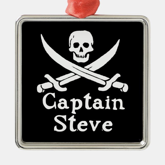 Ornamento De Metal Capitão Steve (Frente)
