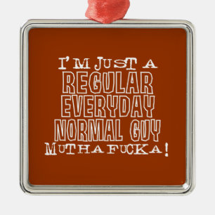 Ornamento De Metal Cara normal