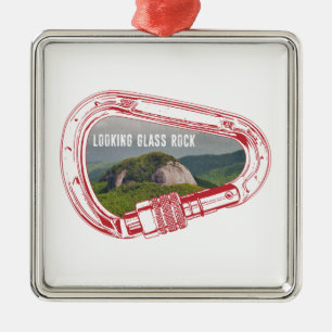 Ornamento De Metal Carabineiro de Escalada de Vidro