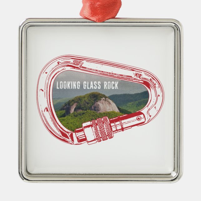 Ornamento De Metal Carabineiro de Escalada de Vidro (Frente)