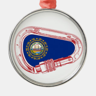 Ornamento De Metal Carabineiro de Nova Hampshire Flag