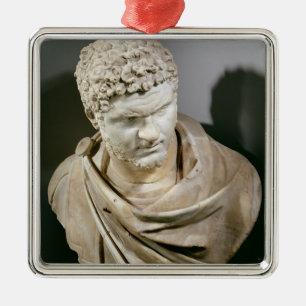 Ornamento De Metal Caracalla, o mármore romano cuirassed o busto,