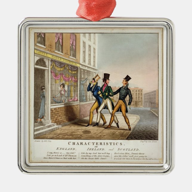 Ornamento De Metal Características - Inglaterra, Ireland e Scotland, (Frente)