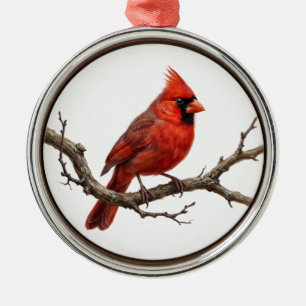 Ornamento De Metal Cardinal-do-norte