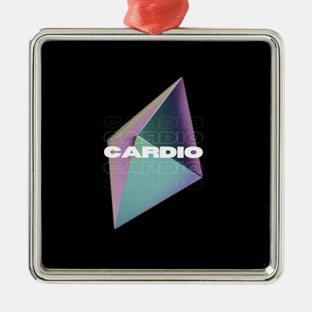Ornamento De Metal Cardio (Frente)