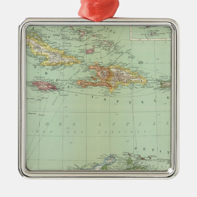 Ornamento De Metal Caribe (Frente)