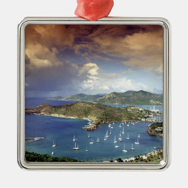 Ornamento De Metal Caribe, Antígua. (Frente)