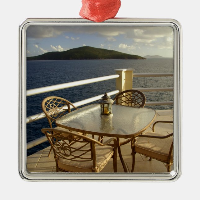 Ornamento De Metal Caribe, Ilhas Virgens Americanas, Rua. Ver (Frente)