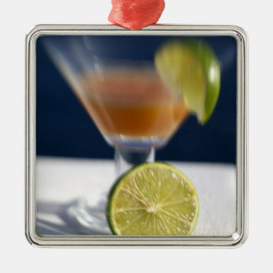 Ornamento De Metal Caribe, Ilhas Virgens. Ponche de rum tropical,