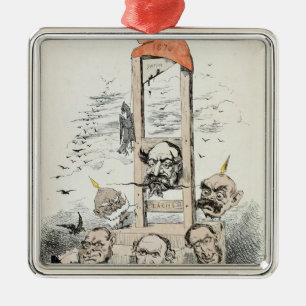 Ornamento De Metal Caricatura de Napoleon III Otto