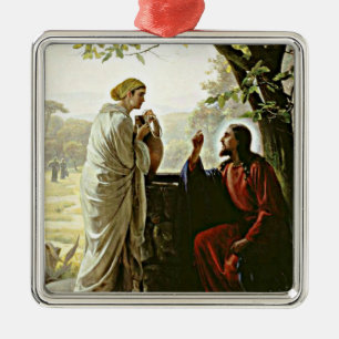 Ornamento De Metal Carl Bloch: Mulher no Bem