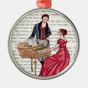 Ornamento De Metal Caróis de Natal em Pemberley