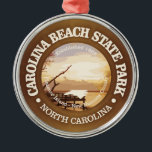 Ornamento De Metal Carolina Beach SP<br><div class="desc">Carolina Beach State Park,  Carolina do Norte.</div>