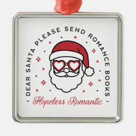 Ornamento De Metal Caros Papais noeis românticos e sem esperança aman