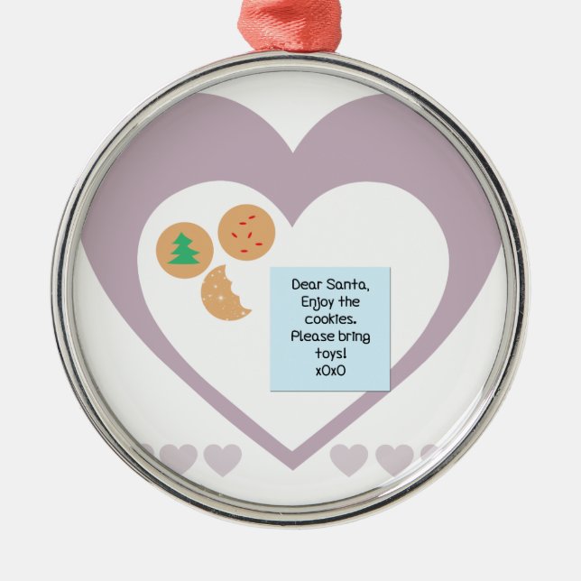 Ornamento De Metal Caros Papais noeis - Traga Brinquedos (Frente)