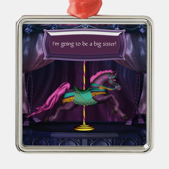 Ornamento De Metal Carousel Pony Big Sister Keepsasaame Ornamnet (Frente)