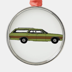 Ornamento De Metal carrinha retro