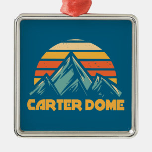 Ornamento De Metal Carter Dome New Hampshire Retro Turquoise