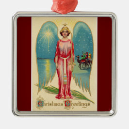 Ornamento De Metal Cartões de natal Anjo Cerâmica Ornament