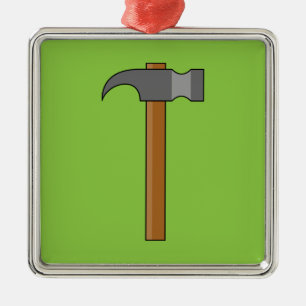 Ornamento De Metal Cartoon Claw Hammer