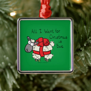 Ornamento De Metal Cartoon de Natal Engraçado Feriado