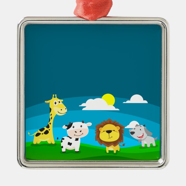 Ornamento De Metal Cartoons (Frente)