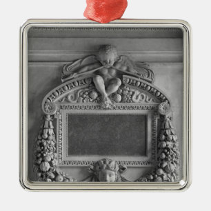 Ornamento De Metal Cartouche da tribuna das cariátides