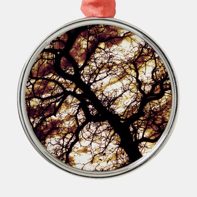 Ornamento De Metal Carvalho (Frente)