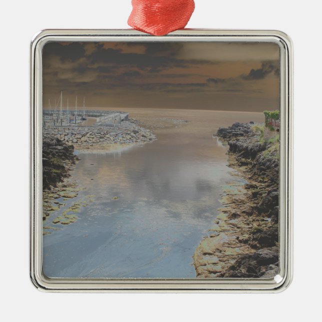 Ornamento De Metal Casa de luz em Cascais Portugal (Frente)