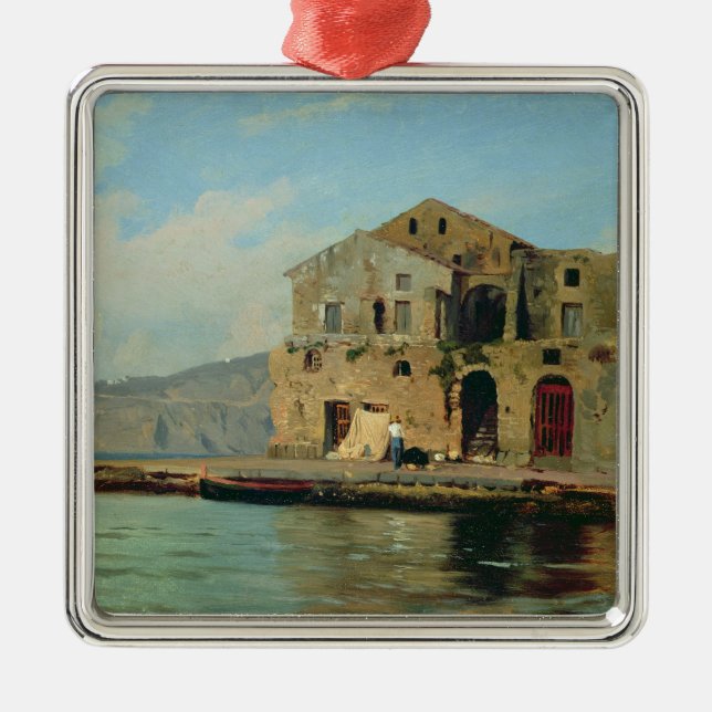 Ornamento De Metal Casa de praia em Sorrento (Frente)