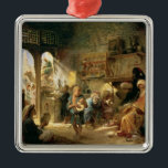 Ornamento De Metal Casa do café no Cairo, 1870s<br><div class="desc">Casa do café no Cairo,  1870s | pelo lugar da arte de Konstantin Egorovich Makovsky |: Museu de arte,  Serpukhov,  número de coleção da imagem do artista | do russo de Rússia |: BAL126079</div>