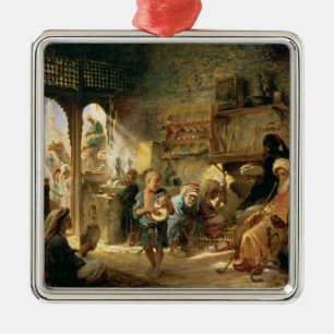 Ornamento De Metal Casa do café no Cairo, 1870s